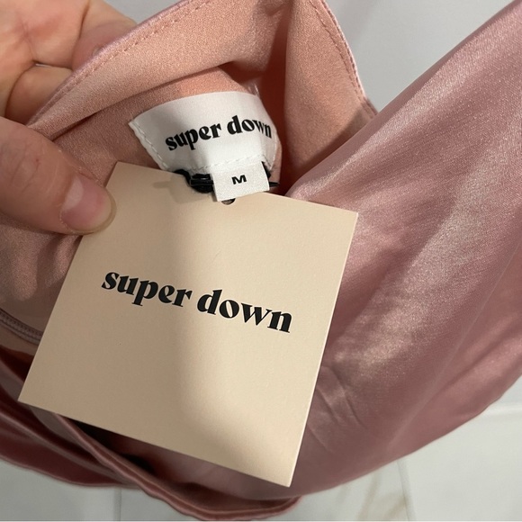 SUPERDOWN Kimora Satin Pleated Dress - Picture 4 of 9